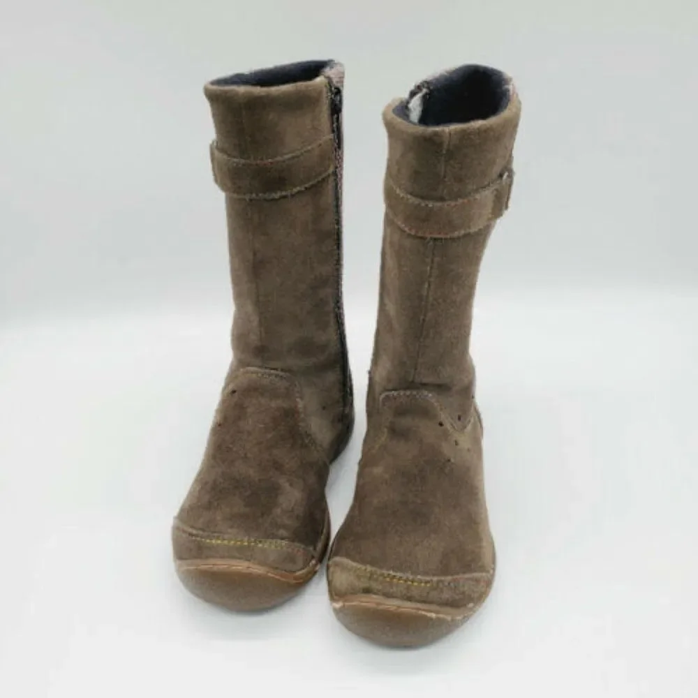 Keen Girls Brown Adjustable Round Toe Winter Boots‎